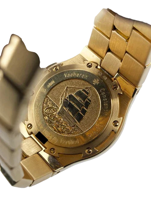 Vacheron Constantin Overseas 42050 18K Yellow Gold Mens Watch