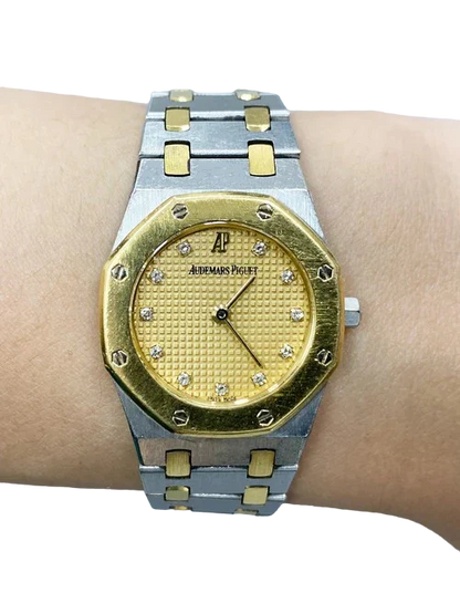Audemars Piguet Royal Diamond Champagne Dial Ladies Watch