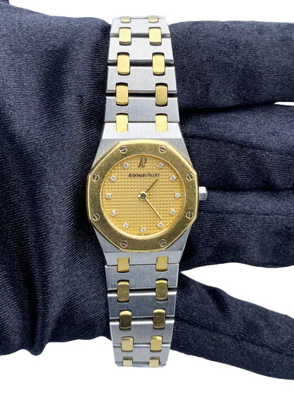 Audemars Piguet Royal Diamond Champagne Dial Ladies Watch
