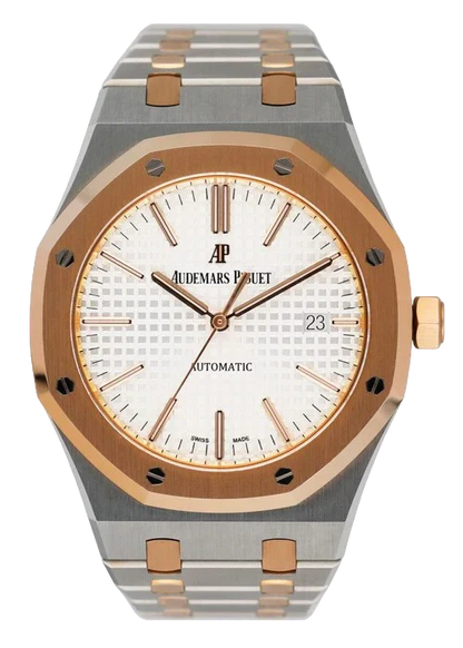 Audemars Piguet Royal Oak 15400SR White Dial Mens Watch Papers