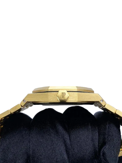 Audemars Piguet Royal Oak 15450BA Blue Dial 18K Yellow Gold Papers