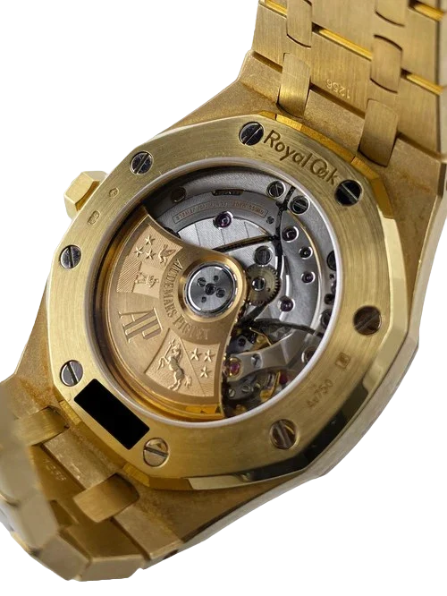 Audemars Piguet Royal Oak 15450BA Blue Dial 18K Yellow Gold Papers