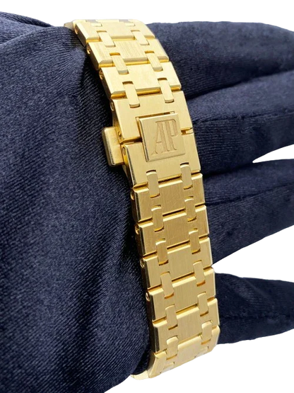 Audemars Piguet Royal Oak 15450BA Blue Dial 18K Yellow Gold Papers