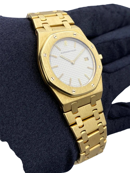 Audemars Piguet Royal Oak Cream Dial 18K Yellow Gold Ladies Watch