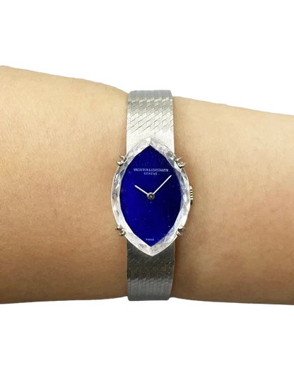 Vacheron Constantin Geneve Sapphire Dial Faceted Crystal Ladies Watch