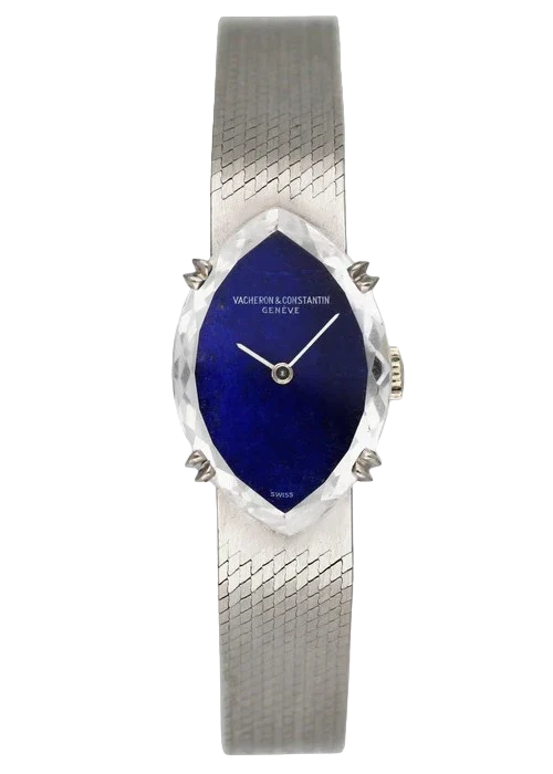 Vacheron Constantin Geneve Sapphire Dial Faceted Crystal Ladies Watch