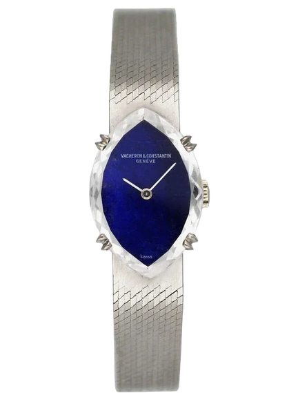 Vacheron Constantin Geneve Sapphire Dial Faceted Crystal Ladies Watch