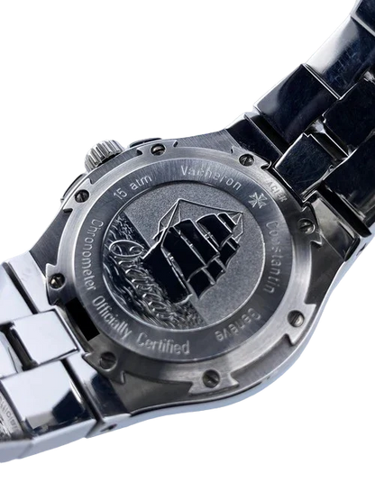Vacheron Constantin Overseas 42050 Black Dial Stainless Steel Watch